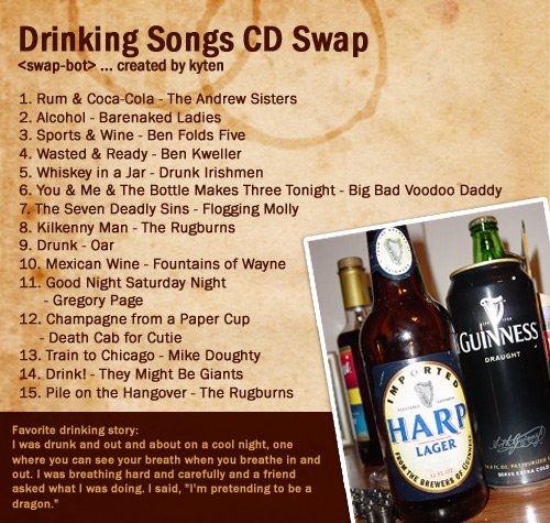 drinking songs cd cover